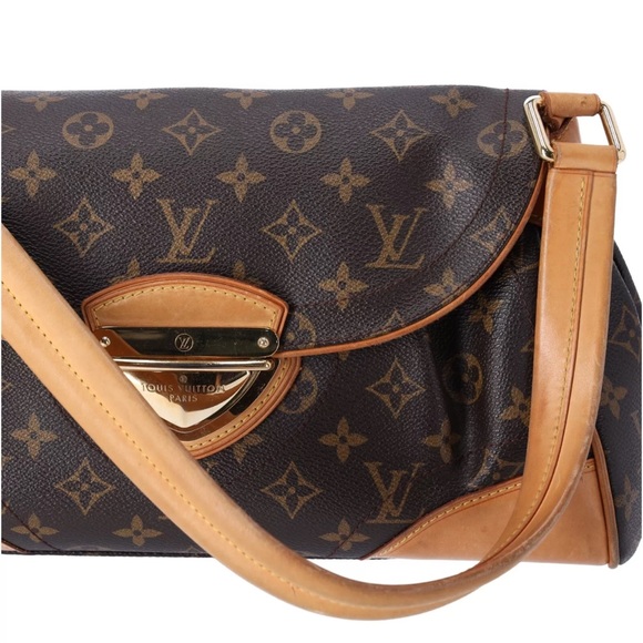 Louis Vuitton Beverly MM Monogram Handbag M40121 Brown Flap Shoulder Bag - Picture 12 of 16